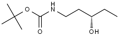 tert-butyl (S)-(3-hydroxypentyl)carbamate 结构式