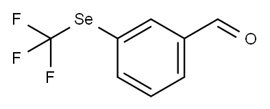 3-((三氟甲基)硒基)苯甲醛 结构式