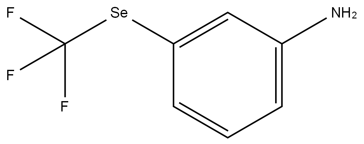 3-((三氟甲基)硒基)苯胺 结构式