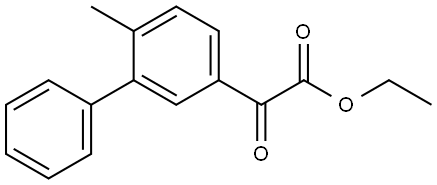 Ethyl 6-methyl-α-oxo[1,1'-biphenyl]-3-acetate 结构式