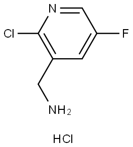 (2-氯-5-氟吡啶-3-基)甲胺盐酸盐 结构式