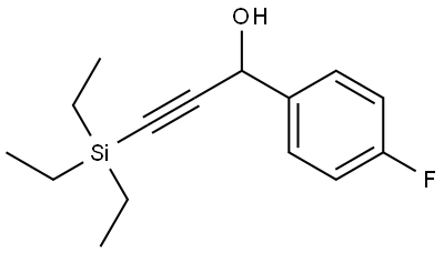 4-Fluoro-α-[2-(triethylsilyl)ethynyl]benzenemethanol 结构式