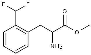 methyl 2-amino-3-(2-(difluoromethyl)phenyl)propanoate 结构式