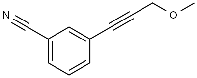 3-(3-Methoxy-1-propyn-1-yl)benzonitrile 结构式