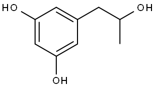 5-(2-hydroxypropyl)benzene-1,3-diol 结构式