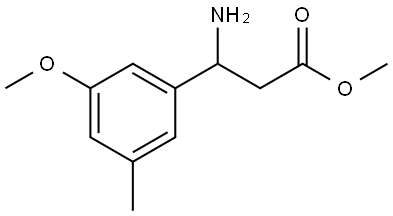 METHYL 3-AMINO-3-(3-METHOXY-5-METHYLPHENYL)PROPANOATE 结构式