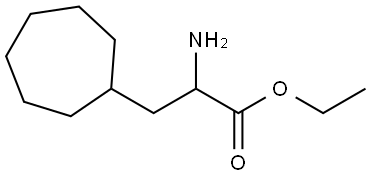 ethyl 2-amino-3-cycloheptylpropanoate 结构式
