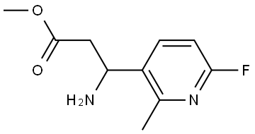 METHYL 3-AMINO-3-(6-FLUORO-2-METHYLPYRIDIN-3-YL)PROPANOATE 结构式