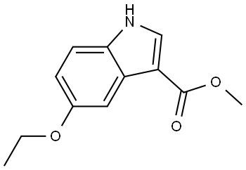 methyl 5-ethoxy-1H-indole-3-carboxylate 结构式