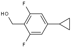 (4-cyclopropyl-2,6-difluorophenyl)methanol 结构式