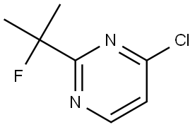 4-氯-2-(2-氟丙-2-基)嘧啶 结构式