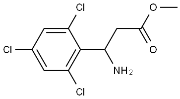 METHYL 3-AMINO-3-(2,4,6-TRICHLOROPHENYL)PROPANOATE 结构式