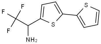 α-(Trifluoromethyl)[2,2′-bithiophene]-5-methanamine 结构式