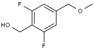 (2,6-difluoro-4-(methoxymethyl)phenyl)methanol 结构式