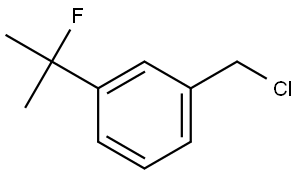 1-(氯甲基)-3-(2-氟丙-2-基)苯 结构式