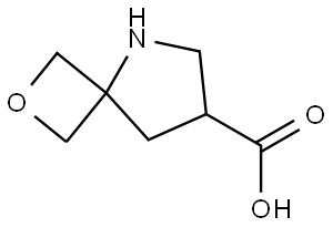 2-Oxa-5-azaspiro[3.4]octane-7-carboxylic acid 结构式