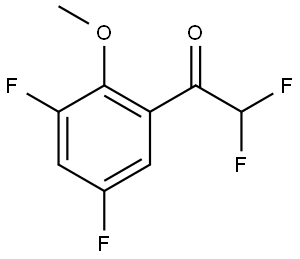 1-(3,5-Difluoro-2-methoxy-phenyl)-2,2-difluoro-ethanone 结构式