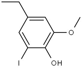 4-Ethyl-2-iodo-6-methoxyphenol 结构式