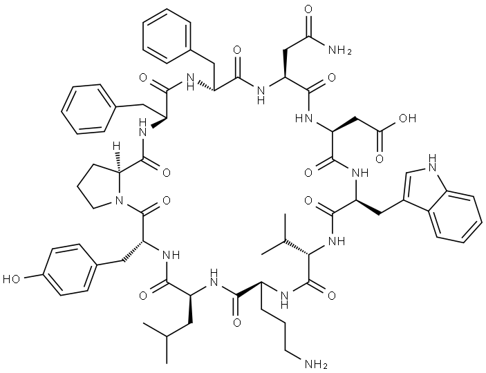 抗生素多肽LOLOATIN B 10 结构式