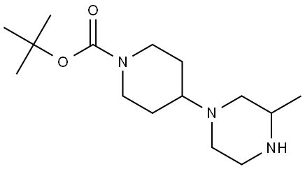 tert-butyl 4-(3-methylpiperazin-1-yl)piperidine-1-carboxylate 结构式