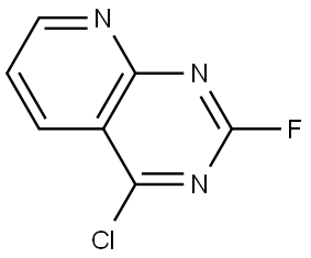 4-chloro-2-fluoropyrido[2,3-d]pyrimidine 结构式