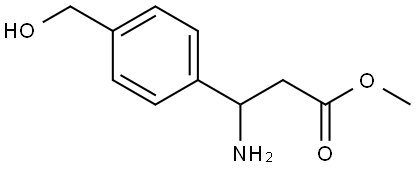 METHYL 3-AMINO-3-[4-(HYDROXYMETHYL)PHENYL]PROPANOATE 结构式