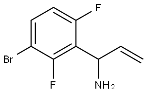 3-Bromo-α-ethenyl-2,6-difluorobenzenemethanamine 结构式