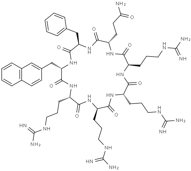 环状细胞穿透肽CPP9 结构式