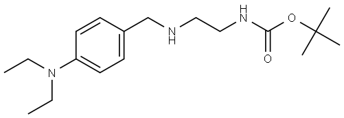 tert-butyl (2-((4-(diethylamino)benzyl)amino)ethyl)carbamate 结构式