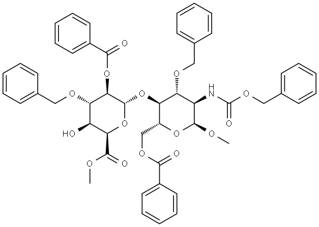 磺达肝癸钠GH二糖(DIBENZOATE) 结构式