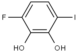 3-Fluoro-6-iodo-1,2-benzenediol 结构式