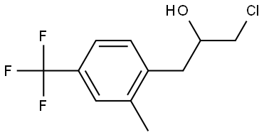 α-(Chloromethyl)-2-methyl-4-(trifluoromethyl)benzeneethanol 结构式