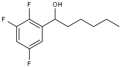 2,3,5-Trifluoro-α-pentylbenzenemethanol 结构式