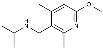 6-Methoxy-2,4-dimethyl-N-(1-methylethyl)-3-pyridinemethanamine 结构式