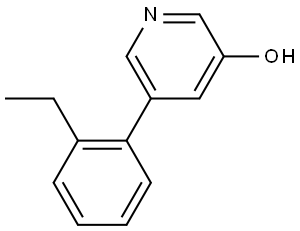 5-(2-Ethylphenyl)-3-pyridinol 结构式