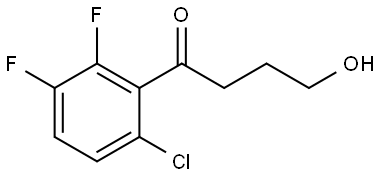 1-(6-Chloro-2,3-difluorophenyl)-4-hydroxy-1-butanone 结构式