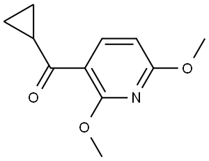 Cyclopropyl(2,6-dimethoxy-3-pyridinyl)methanone 结构式
