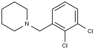 1-[(2,3-Dichlorophenyl)methyl]piperidine 结构式