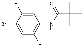 N-(4-bromo-2,5-difluorophenyl)pivalamide 结构式