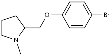 2-[(4-bromophenoxy)methyl]-1-methylpyrrolidine 结构式