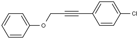 1-Chloro-4-(3-phenoxy-1-propyn-1-yl)benzene 结构式