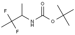 tert-butyl (2,2-difluoro-1-methylpropyl)carbamate 结构式