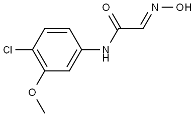 (E)-N-(4-chloro-3-methoxyphenyl)-2-(hydroxyimino)acetamide 结构式