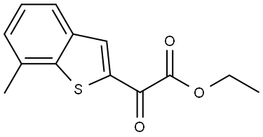 Ethyl 7-methyl-α-oxobenzo[b]thiophene-2-acetate 结构式