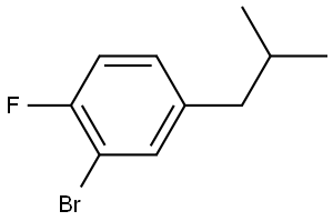 2-2romo-1-fluoro-4-isobutylbenzene 结构式