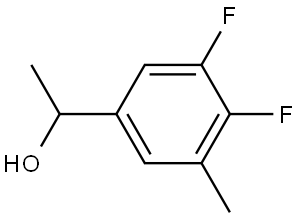 1-(3,4-difluoro-5-methylphenyl)ethanol 结构式