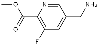 Methyl 5-(aminomethyl)-3-fluoro-2-pyridinecarboxylate 结构式