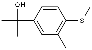 2-(3-methyl-4-(methylthio)phenyl)propan-2-ol 结构式