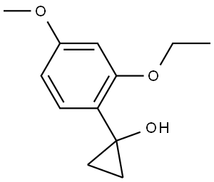 1-(2-Ethoxy-4-methoxyphenyl)cyclopropanol 结构式