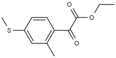 ethyl 2-(2-methyl-4-(methylthio)phenyl)-2-oxoacetate 结构式